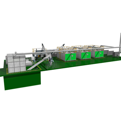 5000kg / Hari 380V Food Waste Processor Sistem Pembuangan Limbah Makanan Komersial ISO9001