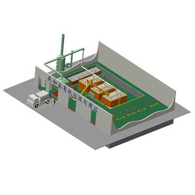 5000kg / Hari 380V Food Waste Processor Sistem Pembuangan Limbah Makanan Komersial ISO9001