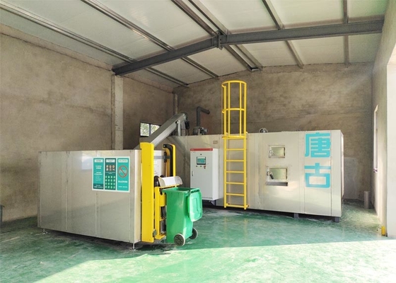380v 3 Phase Waste Treatment Machine 2ton / Hari Mesin Pengomposan Limbah Makanan Komersial