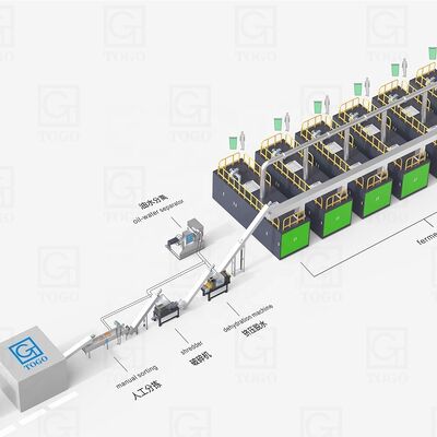 24H siklus pengolahan Pupuk organik Granule Produksi Line Dilengkapi dengan limbah makanan Disposer Mesin komponen inti