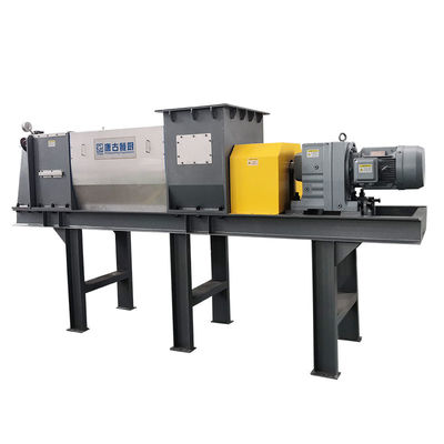 Otomatis 304 stainless steel limbah makanan mesin dewatering dengan overload motor pelindung dan 220V / 380V tegangan