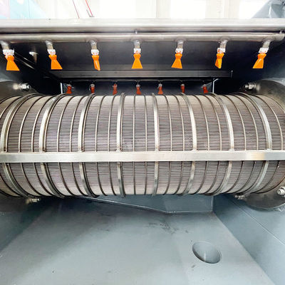Otomatis 304 stainless steel limbah makanan mesin dewatering dengan overload motor pelindung dan 220V / 380V tegangan