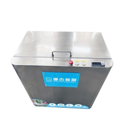 Kotak Kayu Mesin Penghapus Limbah Pangan Listrik Otomatis 10KGD Filter Udara Home Composter