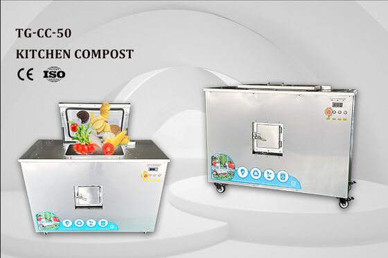 TOGO TG-CC-50 Pengompos Limbah Organik Stainless Steel 304 dengan Kapasitas 50kg dan Waktu Pemrosesan 21-24 Jam