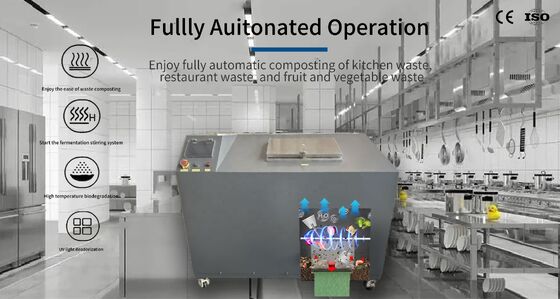 TOGO TG-CC-100 Mesin Kompos Limbah Dapur dengan Kapasitas 100 Kg/hari, Konstruksi Baja Rostless, dan Sistem Kontrol Otomatis PLC