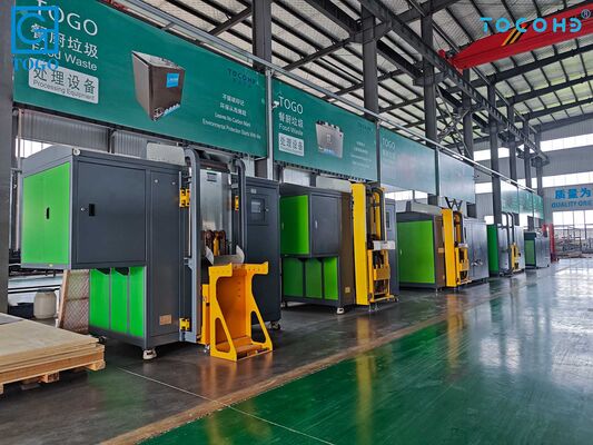 TOGO TG-CC-200S 200kg/hari Penghilang Limbah Makanan dengan Operasi Tanpa Bau dan Mesin Kompos Limbah Dapur yang Dikendalikan PLC